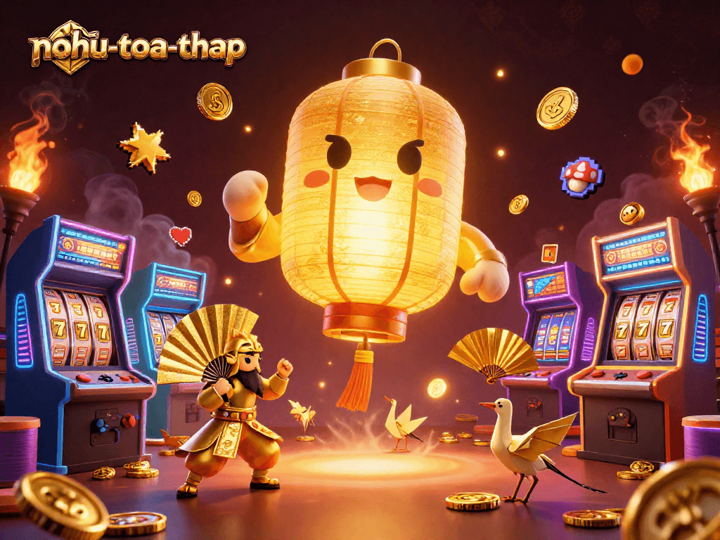 Engage with nohu-toa-thap and uncover hidden treasures in a vibrant night market casino.