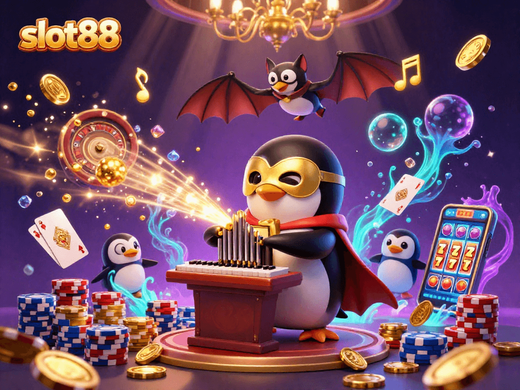 Experience thrilling gameplay with slot88's dynamic scenes and golden coin celebrations.