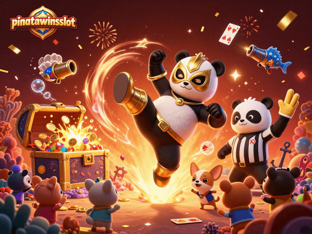 Experience the vibrant excitement of pinatawinsslot with animated characters and thrill of winning!