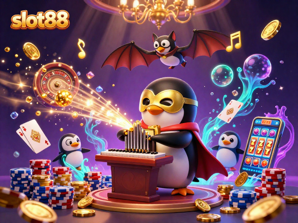Experience thrilling gameplay with slot88's dynamic scenes and golden coin celebrations.