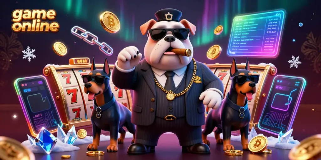 Experience thrilling game online action with vivid casino elements in this dynamic 3D illustration.