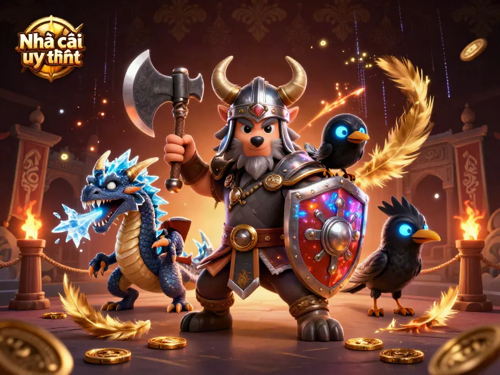 Experience Nhà cái uy tín action with thrilling characters and rich game elements in a vibrant casino scene.