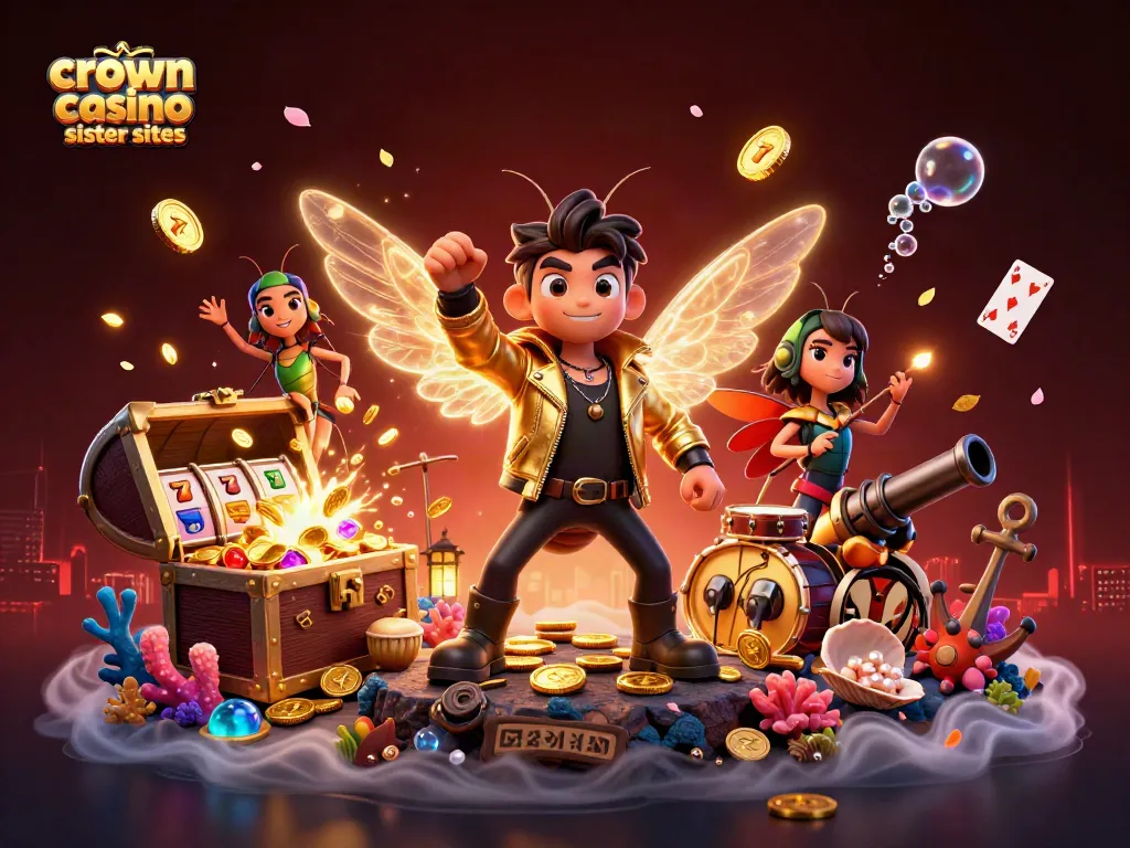 Explore top crown coins casino sister sites with thrilling slot reels and vibrant game elements
