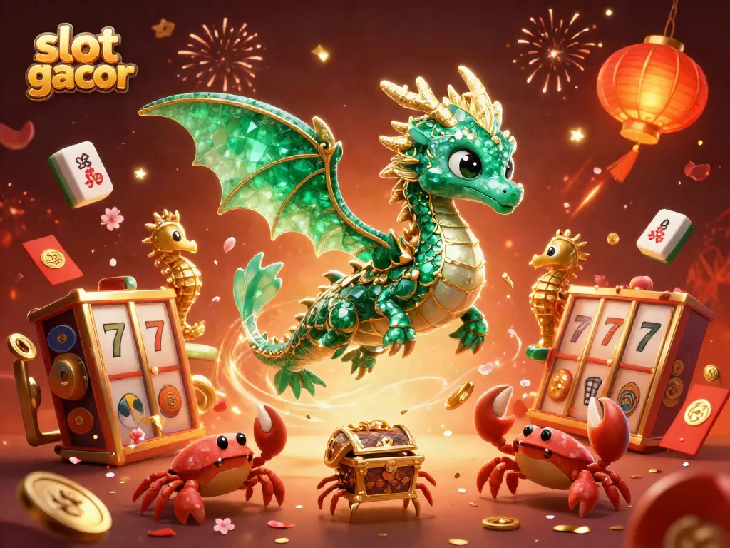 Engage with slot gacor through an immersive 3D casino scene featuring vibrant characters and symbols.