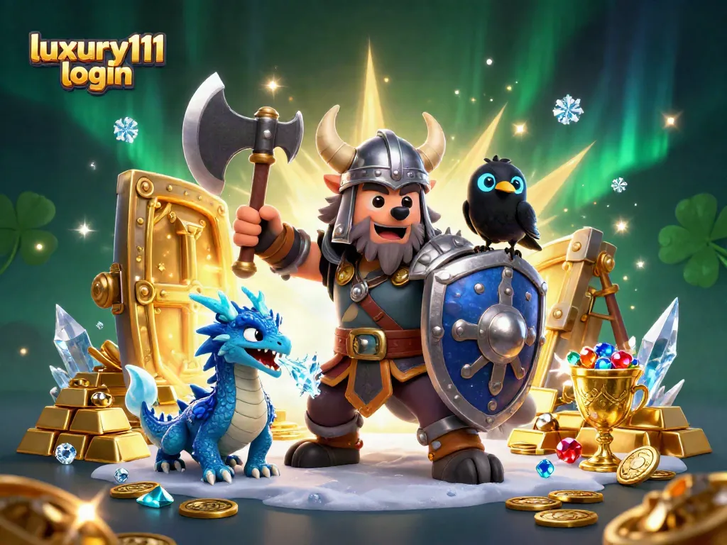 Engage with luxury111 login and spin for riches in this vibrant 3D casino illustration.