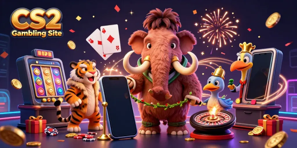 Experience the excitement of a CS2 Gambling Site with vibrant 3D characters and games.