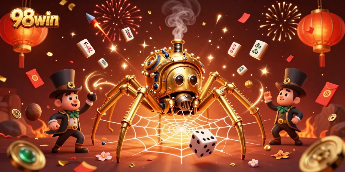 Catch the excitement of 98win in this vibrant casino scene filled with steampunk charm.