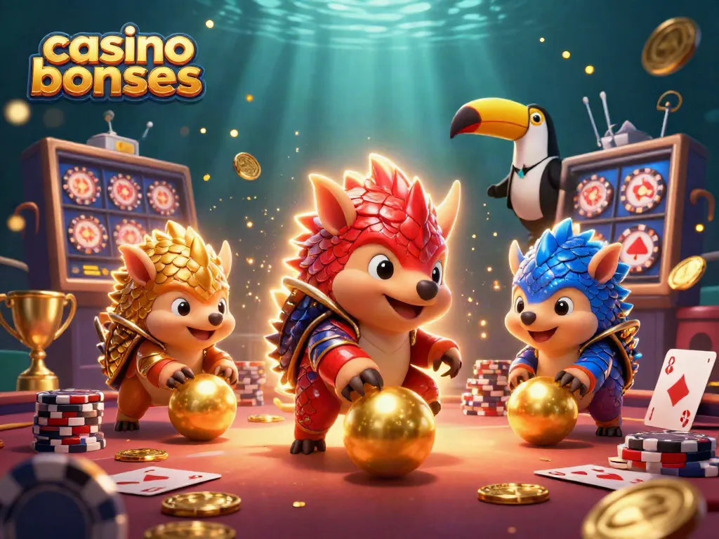 Play and win with exciting casino bonuses in this vibrant 3D pangolin showdown!