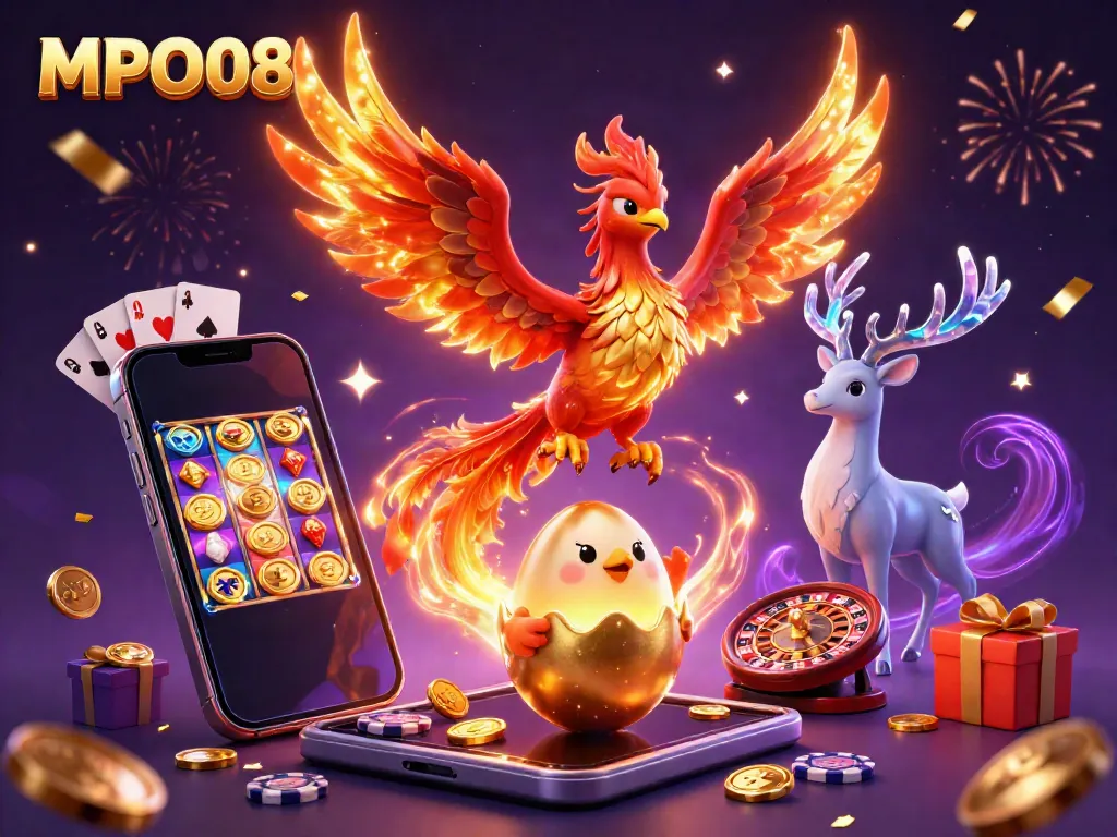 MPO08 engages players with vibrant games and spectacular visuals in this magical scene.