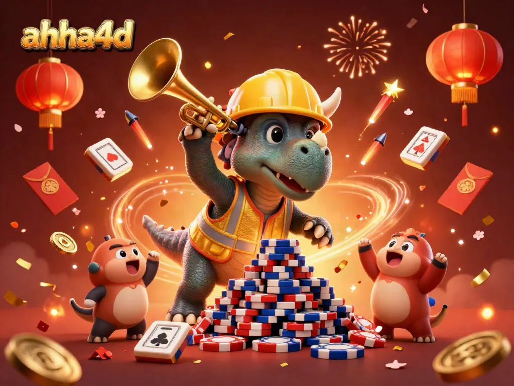Celebrate wins in ahha4d with vibrant casino gaming atmosphere and dynamic characters.