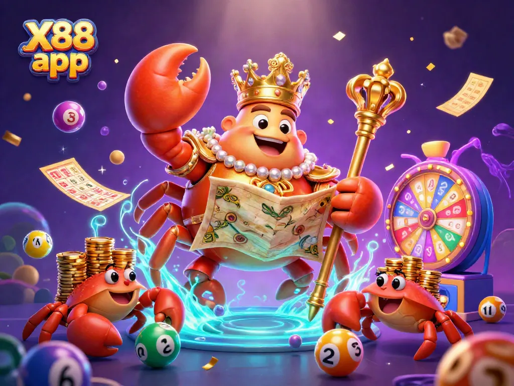 Experience the thrilling world of X88 app with vibrant casino elements and colorful characters