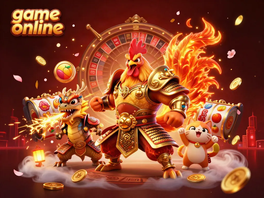 Experience thrilling game online action with animated characters and dynamic casino elements.