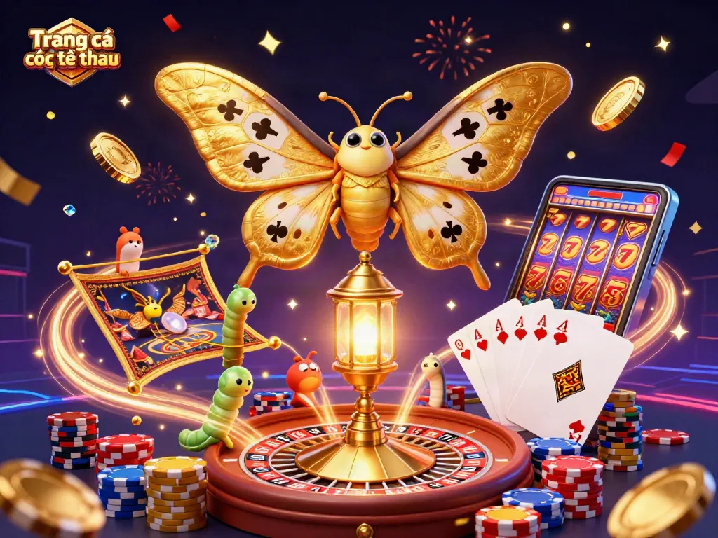 Engage in Trang cá cược thể thao with a thrilling digital illustration showcasing 3D characters amidst casino excitement.