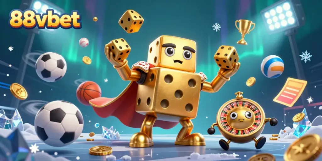 Engage in thrilling gameplay with 88vbet's dynamic casino characters and sports elements.